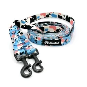 Smycze dla psów - Smycz Dla Psa Długa Przepinana Łaciata Krówka Psiakrew Taśma 2 Cm, Czarny Karabińczyk 6 Cm-220 Cm - miniaturka - grafika 1