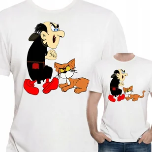 3194 Koszulka Smerfy Gargamel Klakier Smerf M - Koszulki męskie - miniaturka - grafika 1