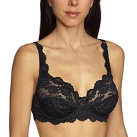 Biustonosze - Sassa Damski biustonosz z fiszbinami, czarny (schwarz 500), 90E - miniaturka - grafika 1