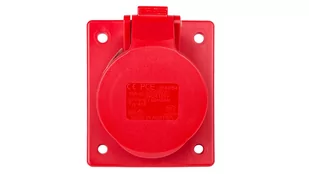 PCE Gniazdo siłowe tablicowe skośne IP44 16A 400V 3P+Z+N 80x97mm 415-6 - Gniazdka elektryczne - miniaturka - grafika 1