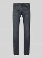 Spodnie męskie - Jeansy o kroju tapered fit z 5 kieszeniami model ‘SPIKE’ - miniaturka - grafika 1