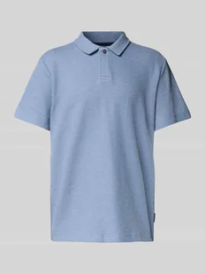 Koszulka polo prążkowana o kroju regular fit z dodatkiem streczu - Koszulki męskie - miniaturka - grafika 1