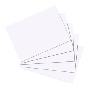 Herlitz 10621423 karta katalogowa Biały 100 szt. - Teczki i skoroszyty - miniaturka - grafika 1