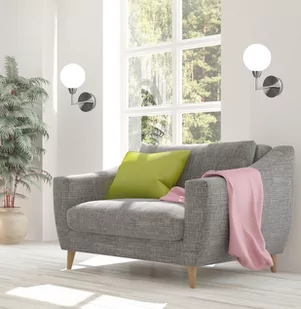 Logos lampa kinkiet satyna 1x25w g9 klosz biały - Lampy ścienne - miniaturka - grafika 1