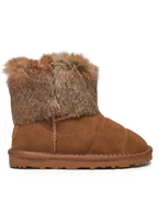 Buty dla dziewczynek - Patrizia Pepe Śniegowce PJ941.24 S Brązowy - miniaturka - grafika 1