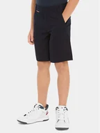 Spodenki damskie - Tommy Hilfiger Szorty materiałowe 1985 KB0KB08704 Granatowy Regular Fit - miniaturka - grafika 1