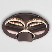 Lampy sufitowe - Rabalux Capriana LED Brąz | Kryształ 18W 4000K Lampa sufitowa 5050 5050 - miniaturka - grafika 1