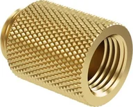 Chłodzenie wodne - Barrow Barrow G1/4 Zoll Verlängerung gerade MF 20 - gold TNYZ-G20 GO - miniaturka - grafika 1