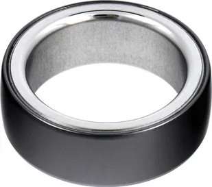 Smart Ring OEM R8- ceramiczny ze stacją ładującą rozmiar 18mm czarny - Smartband - miniaturka - grafika 1