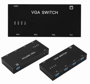 Switch Vga 4 do 1 przełącznik 4x1 Pc - Przełączniki KVM - miniaturka - grafika 1