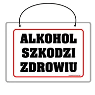 Tablice BHP - Tablica laminowana A5 - alkohol szkodzi zdrowiu - miniaturka - grafika 1