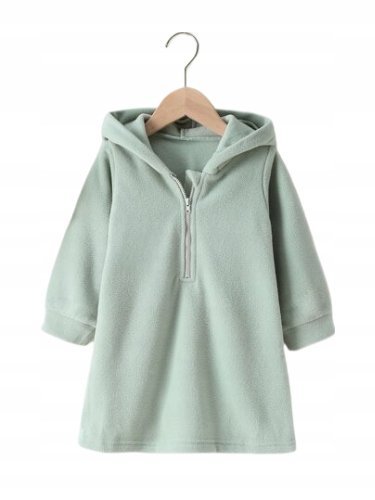 SHEIN BLUZA DZIECIĘCA ZIELONA POLAROWA 130 ŁŁK