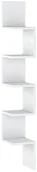 Regały - Regał Wiszący Na Książki Do Salonu Zigi Nowoczesny Na Pamiątki Biały Mat - miniaturka - grafika 1