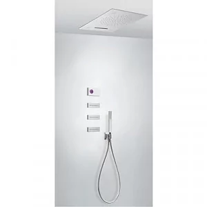 Tres 9286402 9286402 ESPACIO Podtynkowy termostatyczny elektroniczny zestaw prysznicowy SHOWER - Akcesoria hydrauliczne - miniaturka - grafika 1