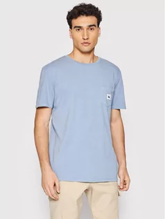 Koszulki męskie - Quiksilver T-Shirt Sub Mission EQYZT06692 Niebieski Regular Fit - grafika 1