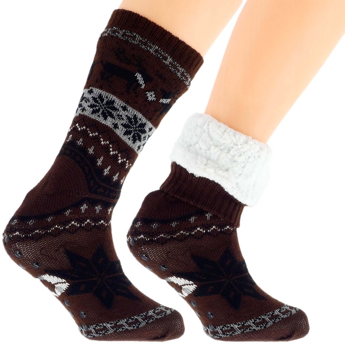 Wyjątkowe Męskie Skarpetki Zimowe Norweski Design 41-46