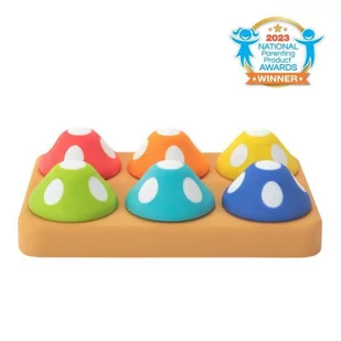 Sassy Psotne grzybki sorter dla dzieci – zabawka edukacyjna 12 mies.+ - Zabawki interaktywne dla dzieci - miniaturka - grafika 1