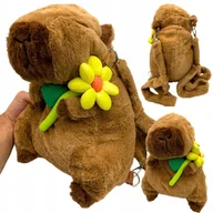 Plecaki szkolne i tornistry - Plecak Pluszowy Plecaczek Kapibara Do Szkoły Przedszkola Tulipan Kwiat - miniaturka - grafika 1