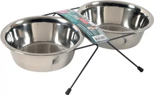 Zolux Zolux Zestaw 2 miski Inox 1,3 l + stojak metalowy Dostawa GRATIS od 99 zł + super okazje - Miski dla psów - miniaturka - grafika 1