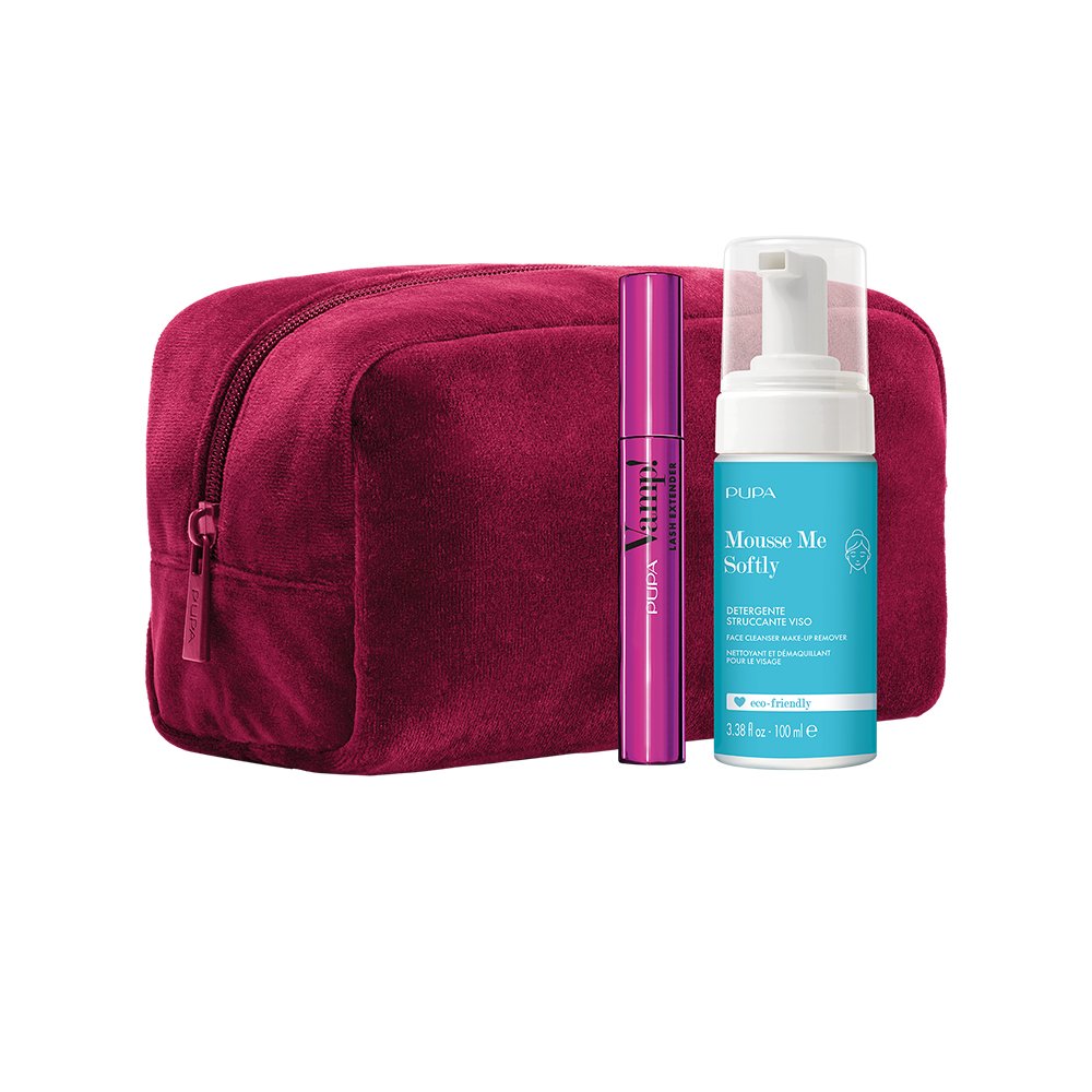 Pupa Vamp! Zestaw: Lash Extender Tusz do rzęs + Mousse Me Soflty Pianka do mycia twarzy