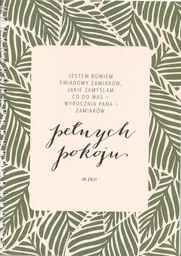 Zeszyt "Mój dziennik" - Jeremiasz 29.11 - Jestem bowiem świadom zamiarów jakie zamyślam co do was. - Dewocjonalia - miniaturka - grafika 1