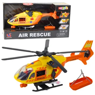 Helikopter Ratunkowy Hak Nosze Światła Dźwięki Pomarańczowy 1:12 - Samoloty i helikoptery - miniaturka - grafika 1