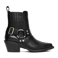 Botki damskie - Kowbojki Badura EO-BAILE-07100-25 Czarny - miniaturka - grafika 1