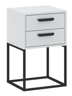 Szafki nocne - Szafka Nocna Cadro 9 Biała - miniaturka - grafika 1