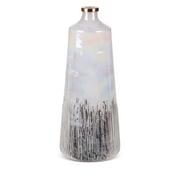 Wazony i flakony - Nowoczesny wazon dekoracyjny SADEN 19X19X43 kremowy - miniaturka - grafika 1