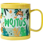 Kubki dla dzieci - Plastikowy kubek z imienim WOJTU�� WOJTEK - miniaturka - grafika 1