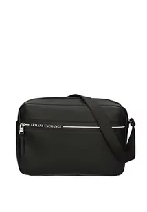 Armani Exchange Męski nowoczesny i miejski wygląd, zamek błyskawiczny, czarny, czarny - Torby męskie - miniaturka - grafika 1