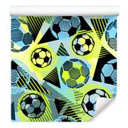 Tapety - Tapeta Ścienna Kolorowa Piłka Nożna Sport Wzory 0,53M X 10M - miniaturka - grafika 1
