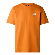 Koszulki sportowe męskie - Koszulka The North Face Redbox 0A87NPPCO1 - pomarańczowa - miniaturka - grafika 1