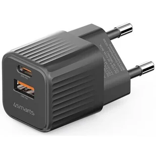 4Smarts Ładowarka sieciowa VoltPlug Duos Mini 20W Czarny - Ładowarki do telefonów - miniaturka - grafika 1