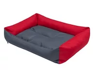 Legowiska dla psów - Hobbydog Legowisko Eco Czerwone boki i szary materac XL XL LECSZC8 - miniaturka - grafika 1