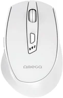 Myszki - OMEGA MOUSE MYSZ BEZPRZEWODOWA WIRELESS RECHARGEABLE USB-C WHITE [46036] - miniaturka - grafika 1