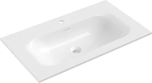 Mexen Vela umywalka wpuszczana w blat 81 x 46,5 cm, biała połysk - 25238000 - Umywalki - miniaturka - grafika 1