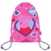 Torby szkolne - Worek Torba Na Buty Kapcie Duży Do Przedszkola Świnka Peppa Pig Dla Dzieci - miniaturka - grafika 1