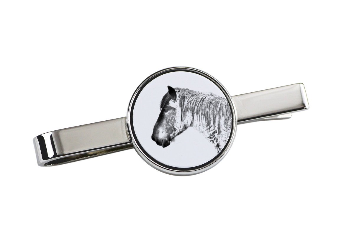 Koń belgijski - spinka do krawata z koniem, personalizowany klips do krawata, wyjątkowy prezent dla mężczyzny marki Art-Dog