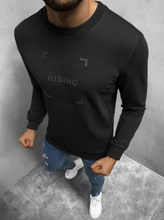 BLUZA MĘSKA CZARNA OZONEE B/21402053 - Ozonee - Bluzy męskie - miniaturka - grafika 1
