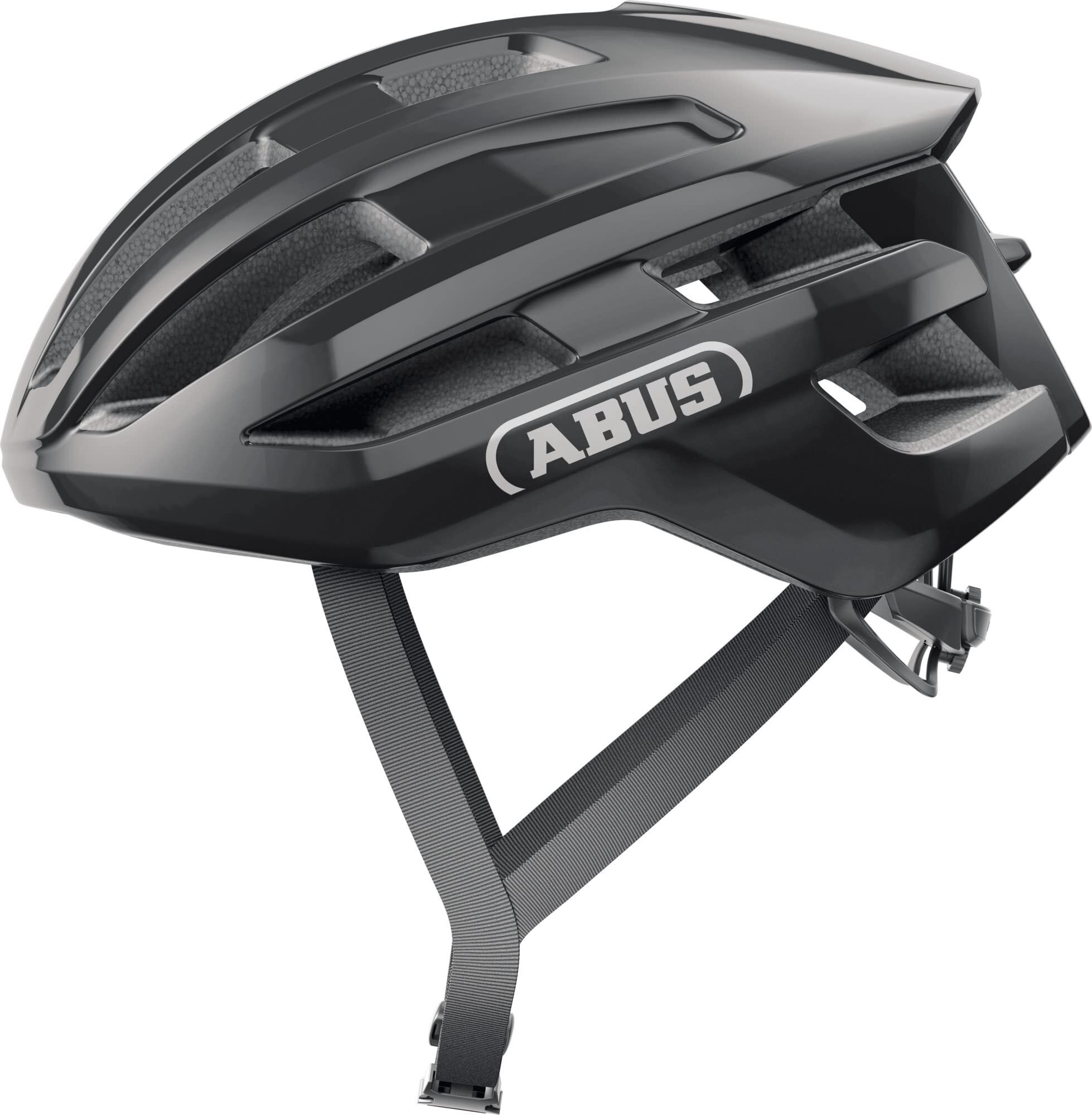 Abus PowerDome Shiny Black S Kask rowerowy