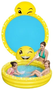 Basen Dmuchany SMILE Z FONTANNĄ pod wąż ogrodowy 165x144 basenik dziecięcy - Pływanie - miniaturka - grafika 1