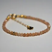 Bransoletki - Bransoletka Szczęścia Kamień Słoneczny 3mm - Crystals Break 2 Rozmiary - miniaturka - grafika 1