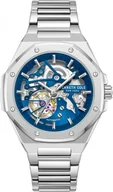 Zegarki męskie - Zegarek męski KENNETH COLE KCWGY0058901 granatowy klasyczny skeleton - miniaturka - grafika 1