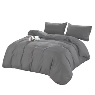 Pościel 160 x 200 3cz Satynowa Jednolita Bruni 13 - Pościel - miniaturka - grafika 2