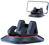 Uchwyty samochodowe do telefonów - Uchwyt samochodowy do telefonu, obrotowy 360, Supero, czarny - miniaturka - grafika 1