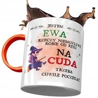 Kubki - Kubek Pomarańczowy Dla Ewy Koleżanki Żony Prezent z Nadrukiem ze Zdjęciem+ Opakowanie na prezent (wzór 01) - miniaturka - grafika 1