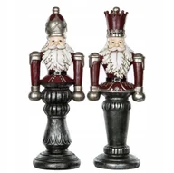 Figurki dekoracyjne - FIGURKA DZIADEK DO ORZECHÓW 40cm dekoracja ozdoba świąteczna duża wysoka - miniaturka - grafika 1