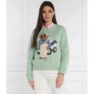 Swetry damskie - POLO RALPH LAUREN Sweter CADET BEAR | Relaxed fit - grafika 1