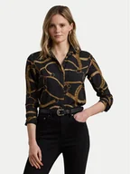 Koszule damskie - LAUREN RALPH LAUREN Koszula 200970823001 Czarny Classic Fit - miniaturka - grafika 1